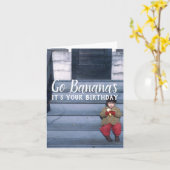 ゴーバナナスボーイオンステップス誕生日 カード (黄色い花)