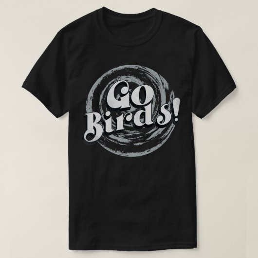 ゴーバードヴィンテージタイポグラフィ Tシャツ (デザイン正面)