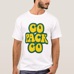 ゴーパック行く黄色と緑のデジタルアートのためのGr Tシャツ