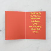 ゴーパパゴーハッピーファーザーズデイ野球ホームラン カード (内部)