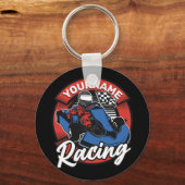 ゴーパーソナライズされたカートエクストリームレーシングカーティンレース キーホルダー (正面)