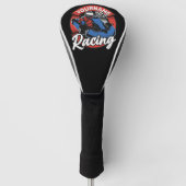 ゴーパーソナライズされたカートエクストリームレーシングカーティンレース ゴルフヘッドカバー (正面)