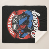 ゴーパーソナライズされたカートエクストリームレーシングカーティンレース シェルパブランケット (正面(横))