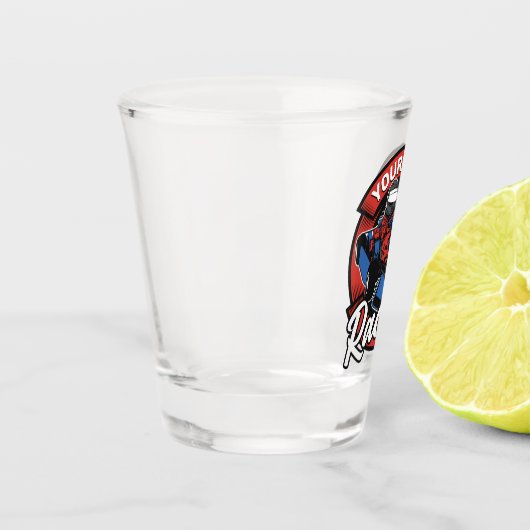 ゴーパーソナライズされたカートエクストリームレーシングカーティンレース ショットグラス (左)