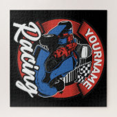 ゴーパーソナライズされたカートエクストリームレーシングカーティンレース ジグソーパズル (横)