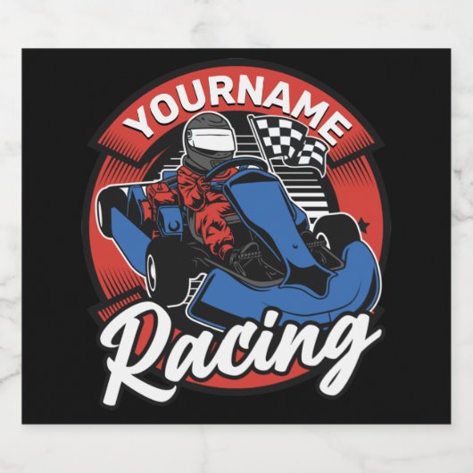 ゴーパーソナライズされたカートエクストリームレーシングカーティンレース ビールラベル (シングルラベル)