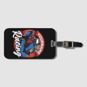 ゴーパーソナライズされたカートエクストリームレーシングカーティンレース ラゲッジタグ (正面横)