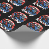 ゴーパーソナライズされたカートエクストリームレーシングカーティンレース ラッピングペーパー (角)