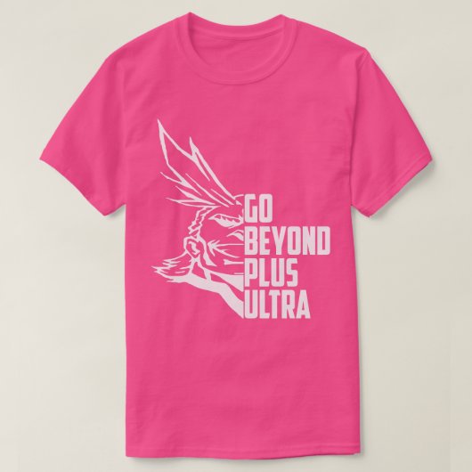 ゴービヨンドプラスウルトラタイポグラフィ Tシャツ (デザイン正面)