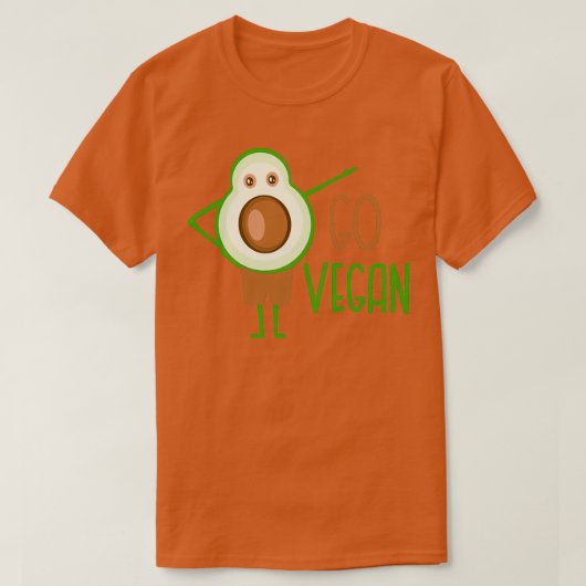 ゴービーガンアボカクラシックドTシャツ Tシャツ (デザイン正面)