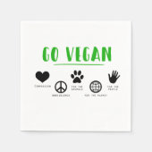 ゴービーガン引用文フードパーティーナプキン スタンダードカクテルナプキン (正面)