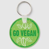 ゴービーガン,ビーガン,野菜,ベジタリアン, キーホルダー (正面)