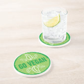 ゴービーガン,ビーガン，野菜，ベジタリアン, コースター (側面)