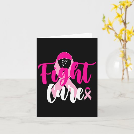 ゴーファイトキュアピンクリボン乳がん認識度 カード (黄色い花)