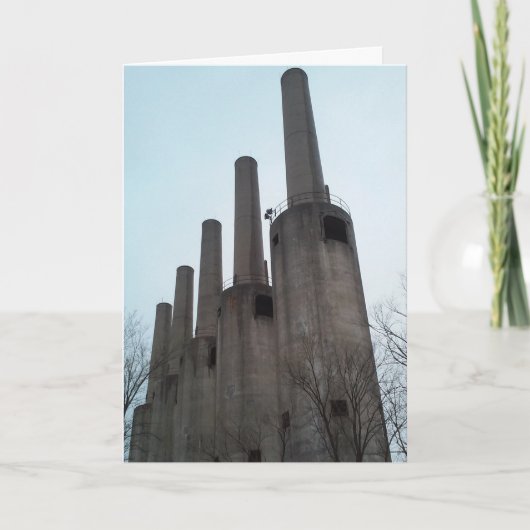 ゴーファー兵器工場ミサイルサイロ誕生日カード カード (正面)