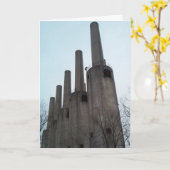 ゴーファー兵器工場ミサイルサイロ誕生日カード カード (黄色い花)