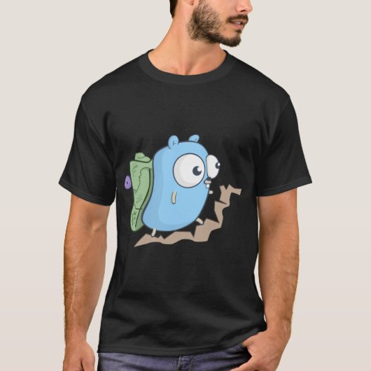ゴーファー家族のハイキング Tシャツ (正面)