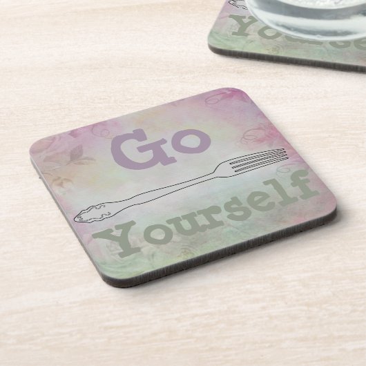 ゴーフォーク飲料用コースター コースター (左側)