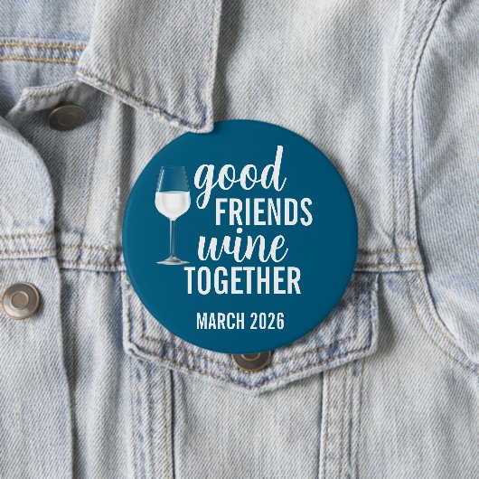 ゴーフフレンドズワイン一緒にテイスティングトリップ 缶バッジ (インサイチュ)
