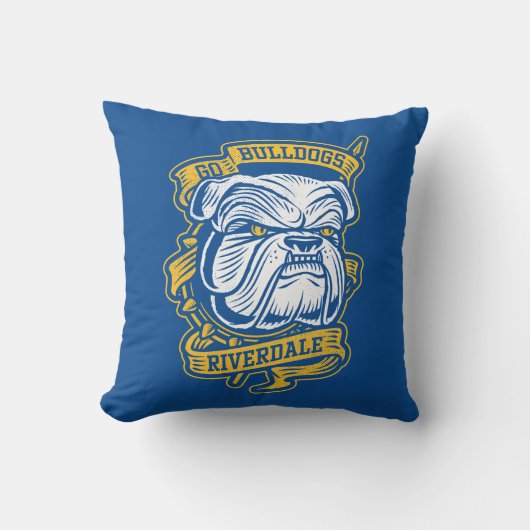 ゴーブルドッグズリバーデールマスコットバナー クッション (正面)