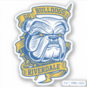 ゴーブルドッグ – Riverdale Mascot Banner シール (正面)