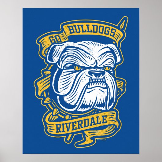 ゴーブルドッグ – Riverdale Mascot Banner ポスター (正面)