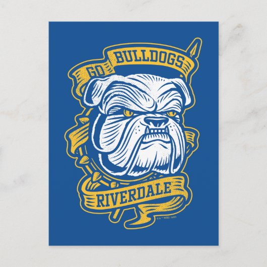 ゴーブルドッグ – Riverdale Mascot Banner ポストカード (正面)