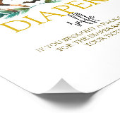 ゴーベビーゴー、緑の馬のレースおむつラッフルサイン フォトプリント (角)