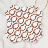 ゴーベビーランニングのベージュの馬のフォール赤ちゃんシャワー フェイバータグ (裏面)