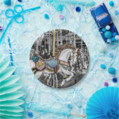 ゴーメリーラウンド回転木馬 ペーパープレート (パーティー)