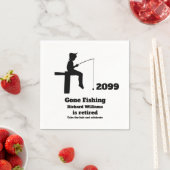 ゴーモダン魚釣り座退職したり漁師 スタンダードカクテルナプキン (インサイチュ)