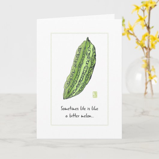 ゴーヤカード カード (黄色い花)