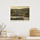 ゴーラム， NHパノラママップ – 1888 ポスター (キッチン)