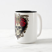 ゴーリシリーグラマラス、ハロウィンエレガンスデザイン ツートーンマグカップ (正面右)