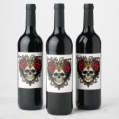 ゴーリシリーグラマラス、ハロウィンエレガンスデザイン ワインラベル (ボトル)