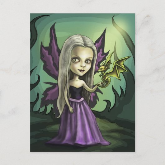 ゴーリックフェアリー&ベビードラゴン ポストカード (正面)