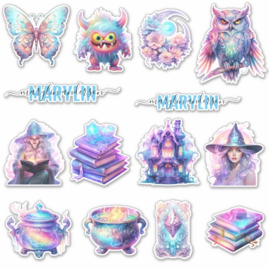 ゴーリッシュの一連ユニークの名前をカスタムする シール (正面)