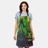 ゴーリッシュオールオーバープリントエプロン エプロン (着用した状態)