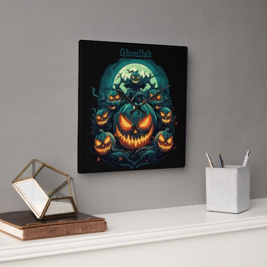 ゴーリッシュ・グレア スクエア壁時計 (オフィス)