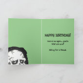 ゴーリッシュ・リーパー「あなたは何歳?」 誕生日カード カード (内部)