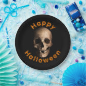 ゴーリディキュートスカルハッピーハローウィン ペーパープレート (パーティー)