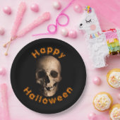 ゴーリディキュートスカルハッピーハローウィン ペーパープレート (パーティー)
