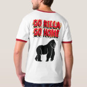 ゴーリラゴーホームTシャツ Tシャツ (裏面フル)