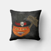 ゴーリーパンプキン顔ファンタジー クッション (裏面)