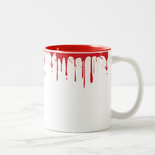 ゴーリーレッド血モーニングコーヒーハロウィンヴァンパイア ツートーンマグカップ