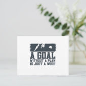 ゴールが計画無しなら願いだ ポストカード (スタンド正面)