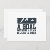 ゴールが計画無しなら願いだ ポストカード (正面/裏面)