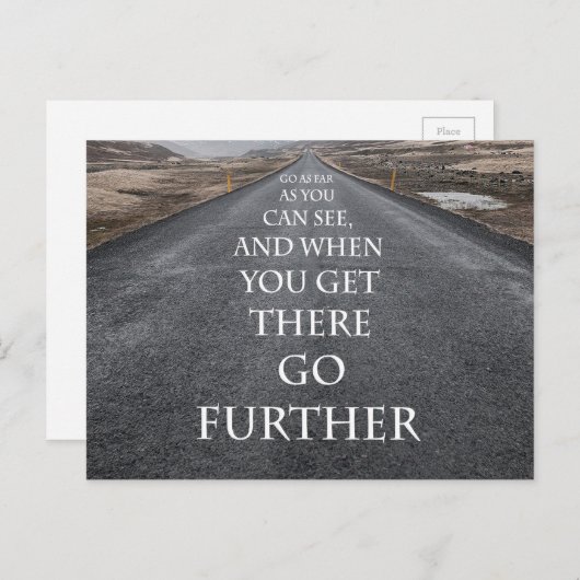 ゴールとやる気を起こさせる夢感動的 ポストカード (正面/裏面)