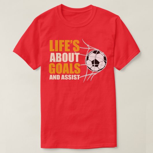 ゴールとアシストについて Tシャツ (デザイン正面)