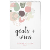 ゴールとウィンパステル抽象芸術 カレンダー (カバー)